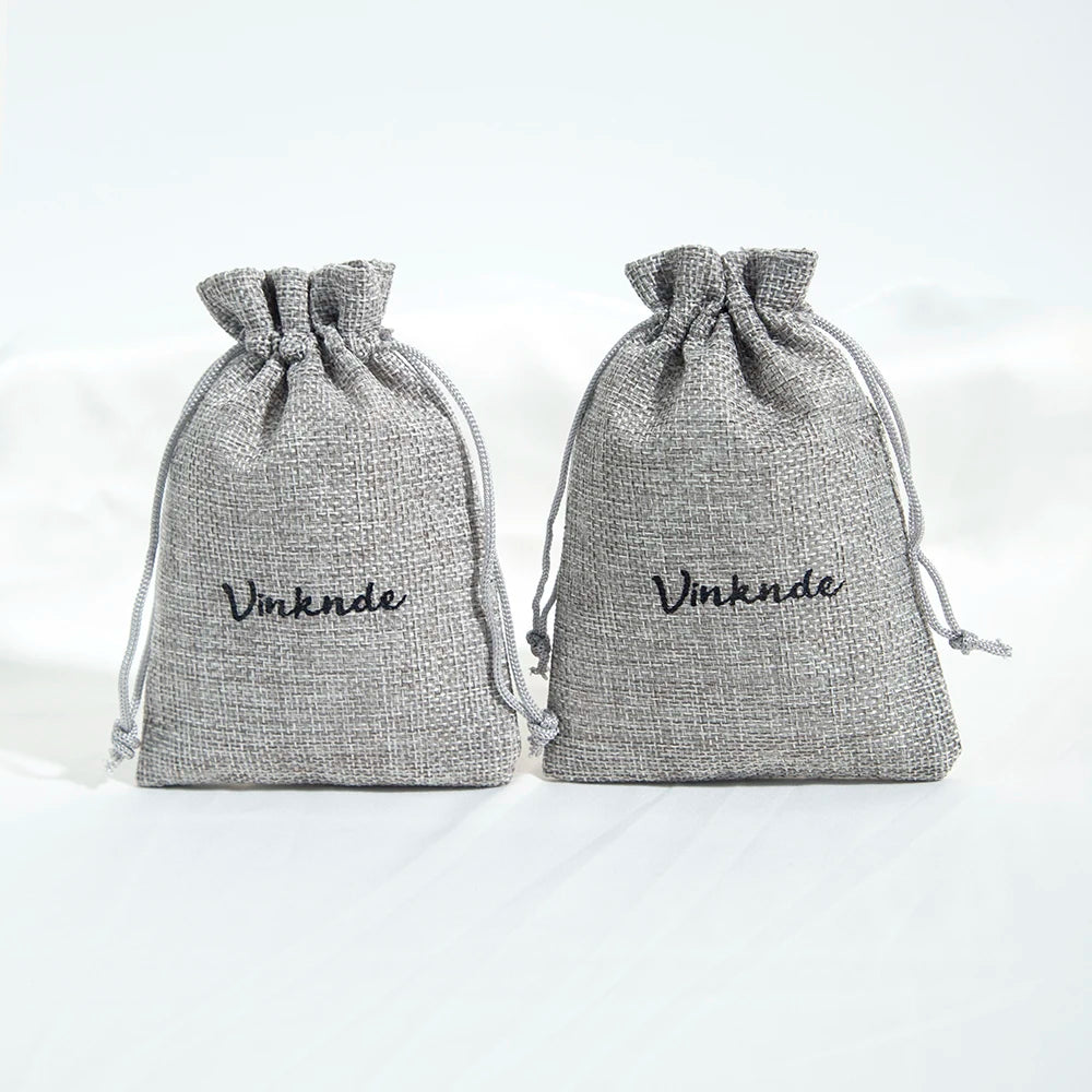 100 Stück Jute Geschenkbeutel mit Logo personalisierbar / Minikauf.ch