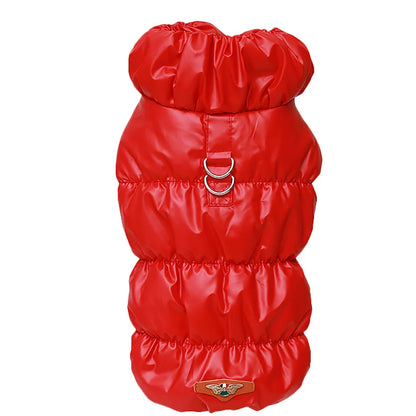 Warme Hundejacke – Gepolstert & Winddicht, Rot / Minikauf.ch