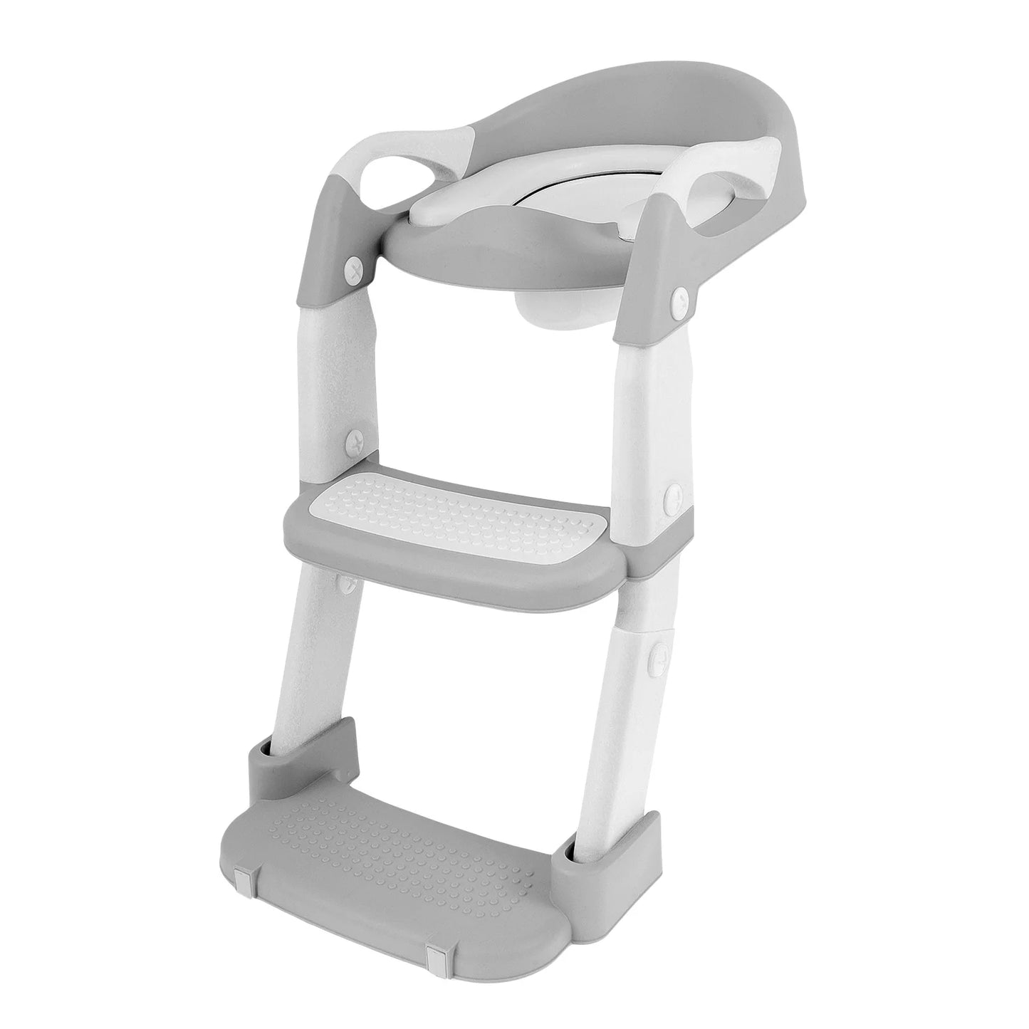 Kinder-Toilettensitz mit Treppe – Höhenverstellbar & Klappbar, Grau / Minikauf.ch