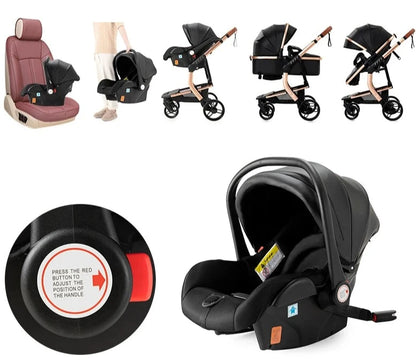 Tragbarer Leder Kinderwagen / Minikauf.ch