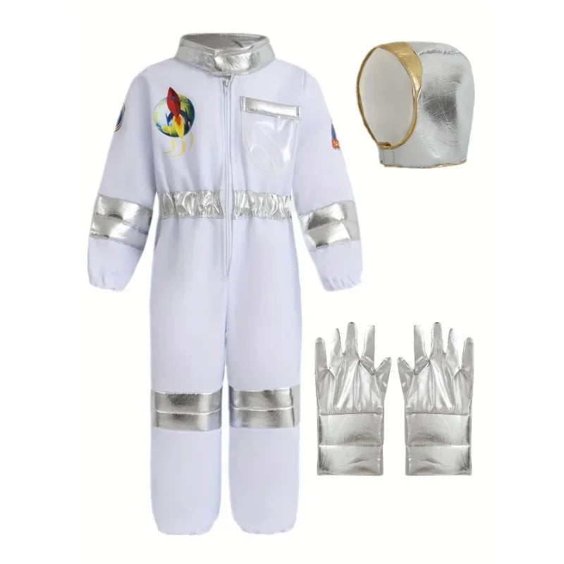 Astronauten Kostüm für Kinder, Kostüm + Hut + Handschuhe / Minikauf.ch