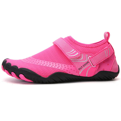 Rutschfeste Barfuss Wasserschuhe, rosenrot / Minikauf.ch