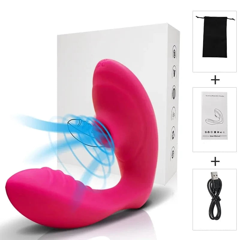 Klitorisstimulator mit Saugfunktion Vibrator, rosarot / Minikauf.ch