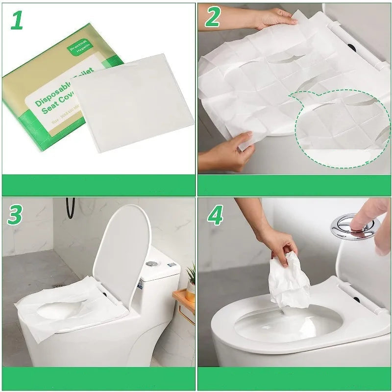 Einweg hygieneschutz Toilettensitzbezüge / Minikauf.ch