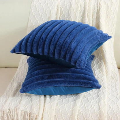 Quadratischer Kissenbezug aus Kunstfell / Minikauf.ch