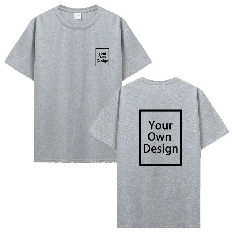 Personalisiertes T-Shirt mit Fotodruck, Grau / Minikauf.ch