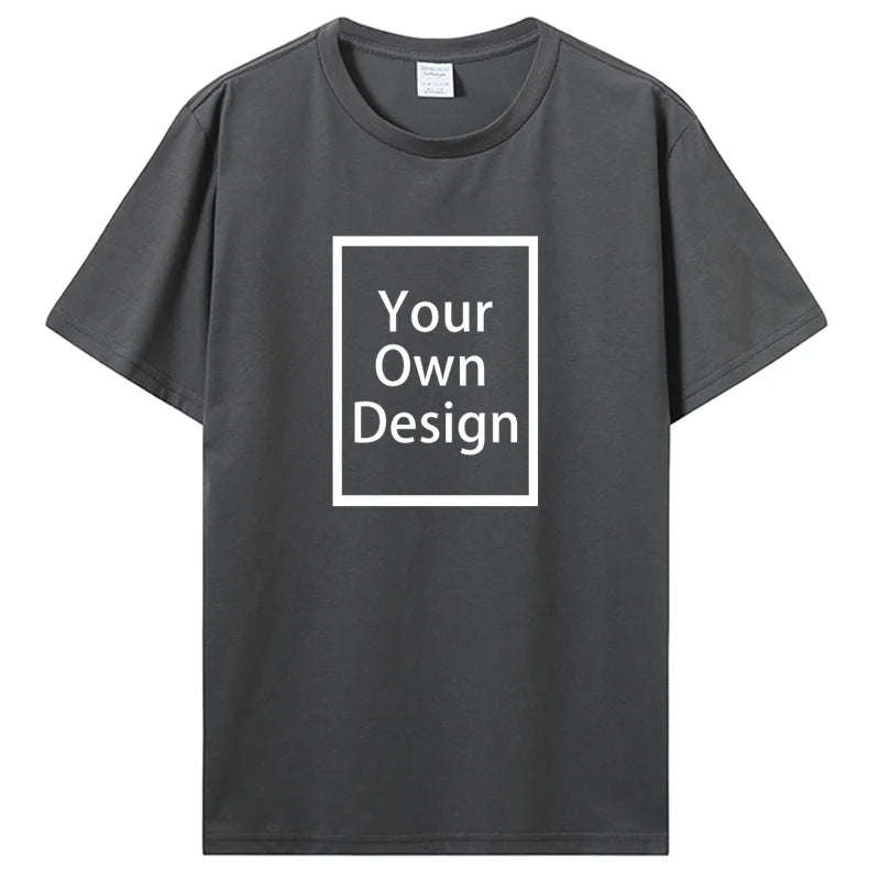 Personalisiertes T-Shirt mit Fotodruck, Dunkelgrau / Minikauf.ch
