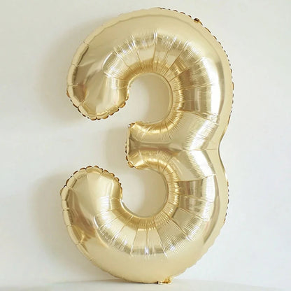 101cm Platin Zahlenballon 0–9 Heliumballon / Minikauf.ch