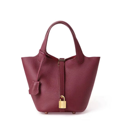 Leder Damen Handtasche. rot / Minikauf.ch