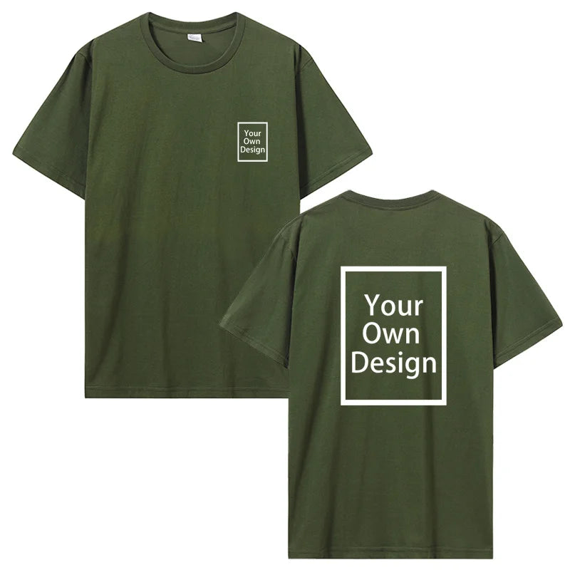 Personalisiertes T-Shirt mit Fotodruck, Armeegrün / Minikauf.ch