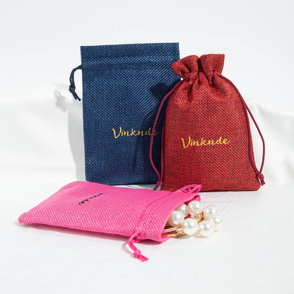 100 Stück Jute Geschenkbeutel mit Logo personalisierbar / Minikauf.ch
