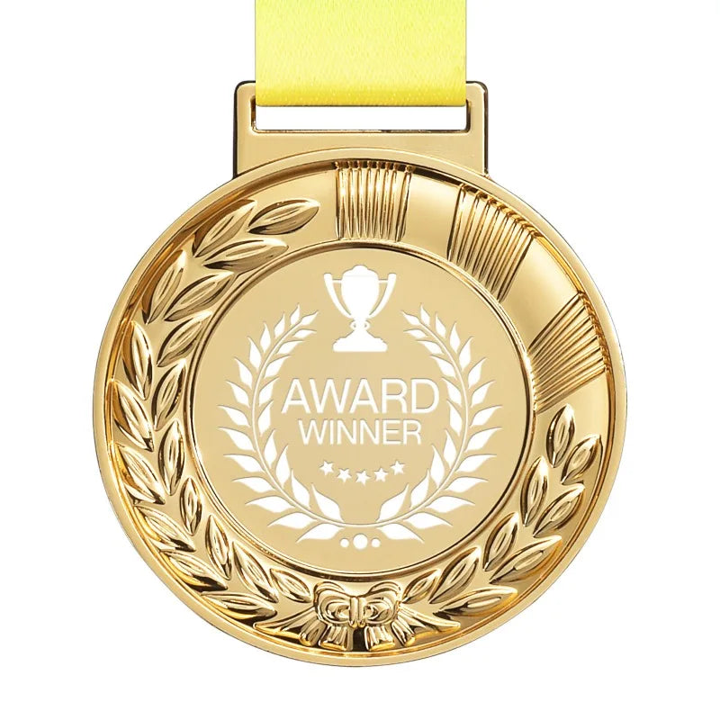 10Stk. Personalisierte Sportmedaillen mit Logo – Gold Silber Bronze / Minikauf.ch