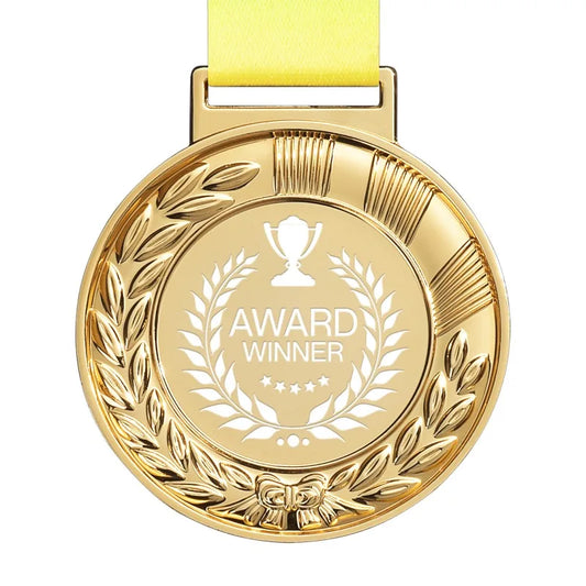 10Stk. Personalisierte Sportmedaillen mit Logo – Gold Silber Bronze / Minikauf.ch