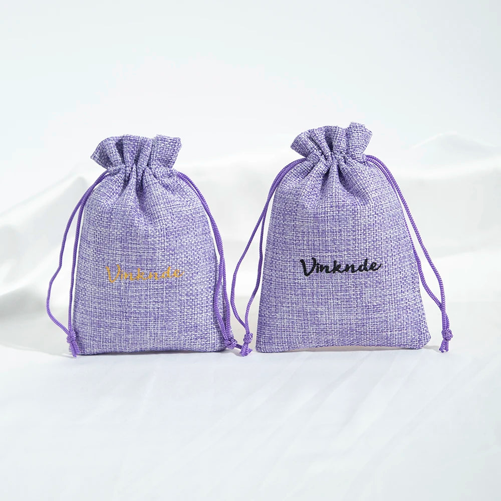 100 Stück Jute Geschenkbeutel mit Logo personalisierbar / Minikauf.ch