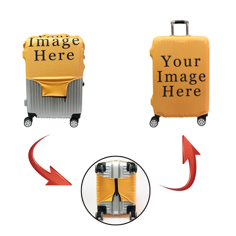Personalisierte Reisekofferschutzhülle mit eigenem Foto, schützt vor Schmutz, Beschädigungen / Minikauf.ch