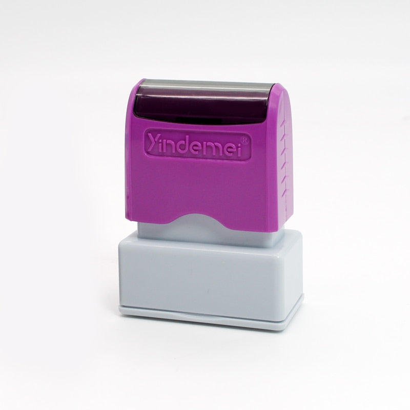 Personalisierter Stempel mit Text erstellen, Lila / Minikauf.ch