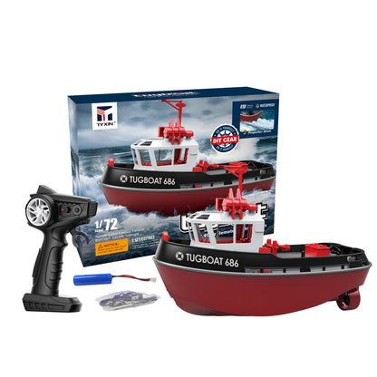 RC Schlepper 686 – Dual-Motor & 2,4-GHz-Fernbedienung, Schwarz / Minikauf.ch