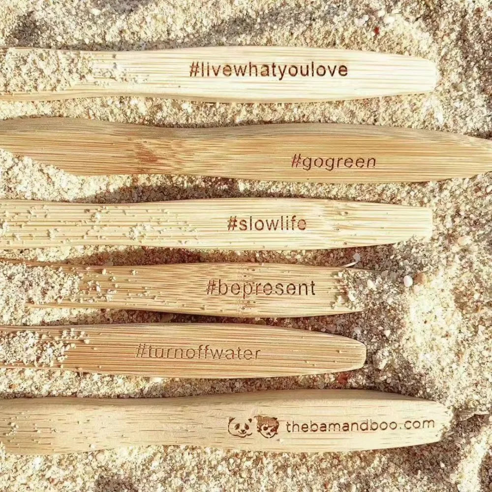 100x Bambus Zahnbürsten personalisiert – nachhaltig & vegan / Minikauf.ch