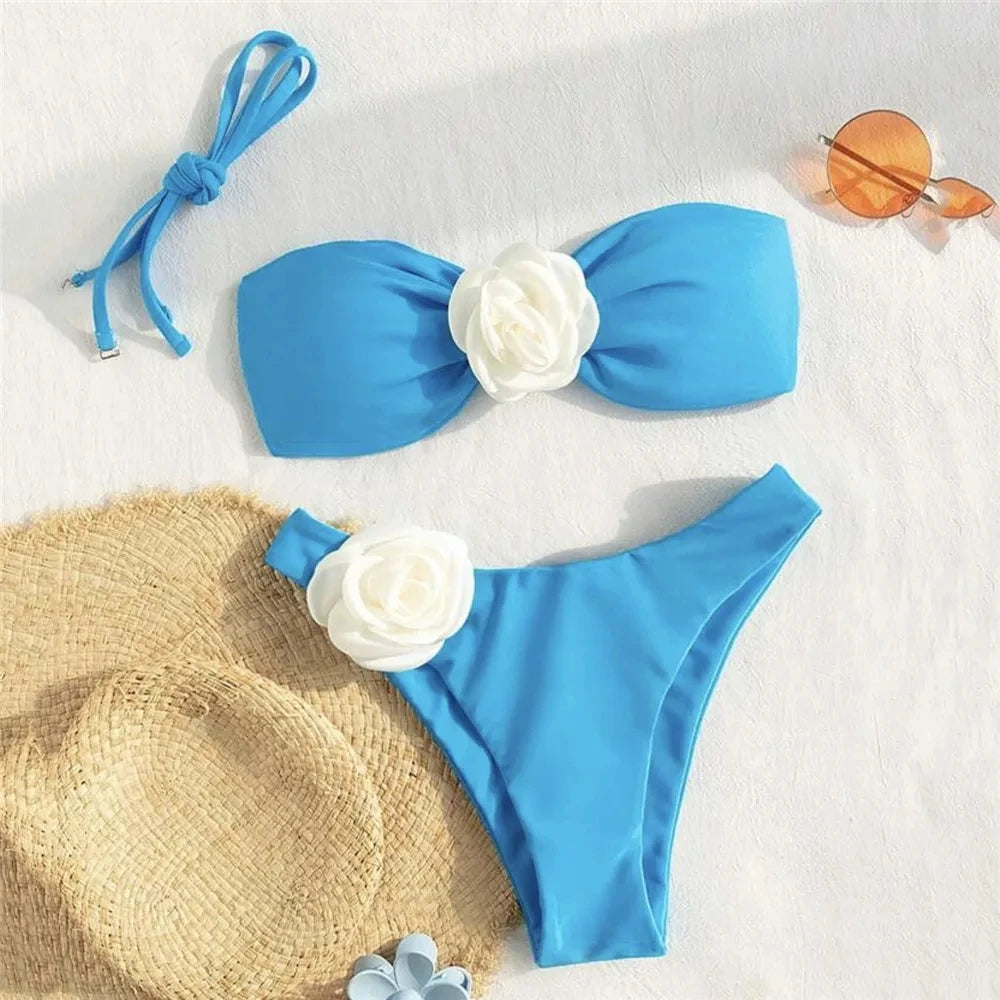 Bikini mit Blume / Minikauf.ch