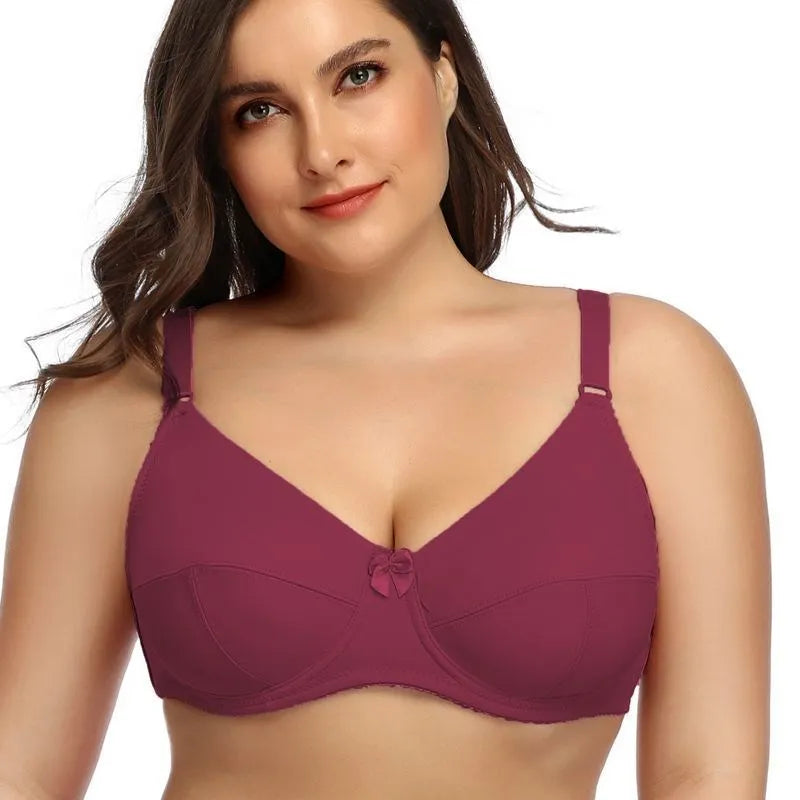 Bügel-BH Plus Size – Vollcup & Minimizer, Weinrot / Minikauf.ch