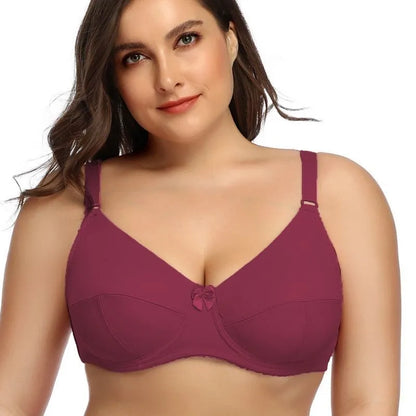 Bügel-BH Plus Size – Vollcup & Minimizer, Weinrot / Minikauf.ch