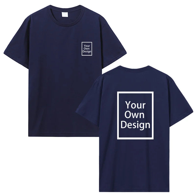 Personalisiertes T-Shirt mit Fotodruck, Marineblau / Minikauf.ch