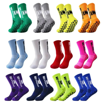 6 Paar rutschfeste Fussballsocken, verschiedene Farben / Minikauf.ch