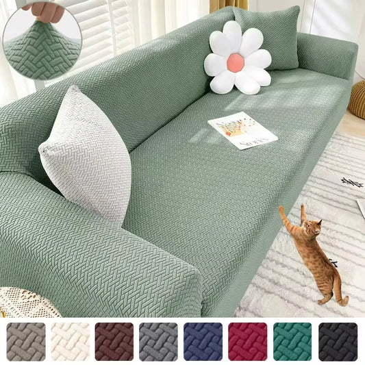 Stretch Jacquard Sofabezug - 1-5 Sitzer & Ecksofa / Minikauf.ch