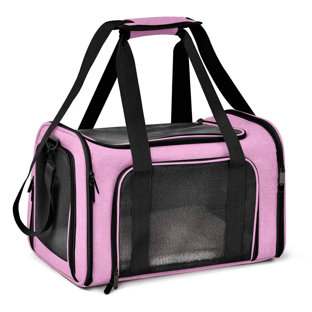 Tragbare Haustier Reisetasche, Pink / Minikauf.ch