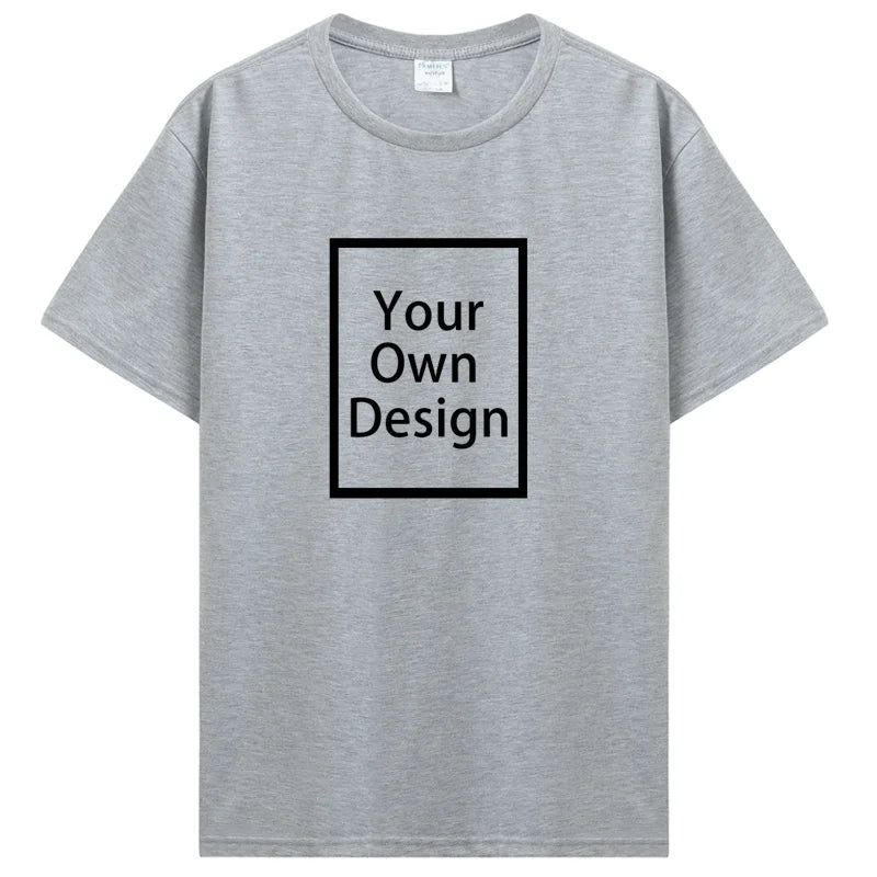 Personalisiertes T-Shirt mit Fotodruck, Grau / Minikauf.ch