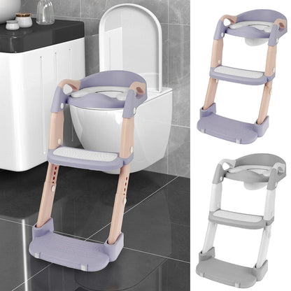 Kinder-Toilettensitz mit Treppe – Höhenverstellbar & Klappbar / Minikauf.ch