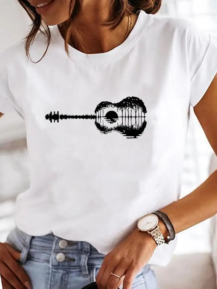 Damen T-Shirt mit Druckmuster / Minikauf.ch