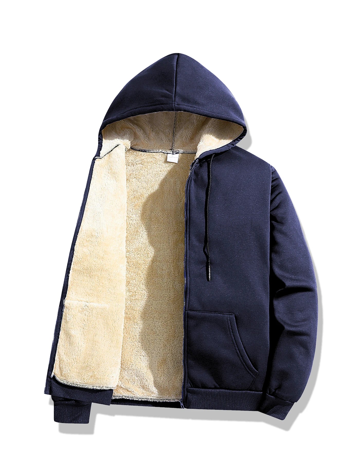Herren Fleece Winterjacke, Kapuze & Reissverschluss / Minikauf.ch