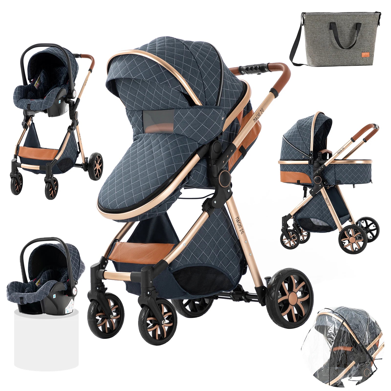 Kinderwagen mit Babyschale / Minikauf.ch