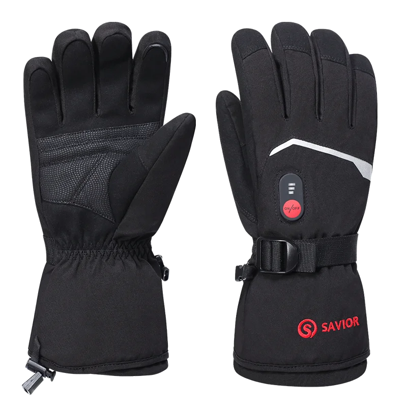 Beheizbare Handschuhe mit Akku, schwarz / Minikauf.ch