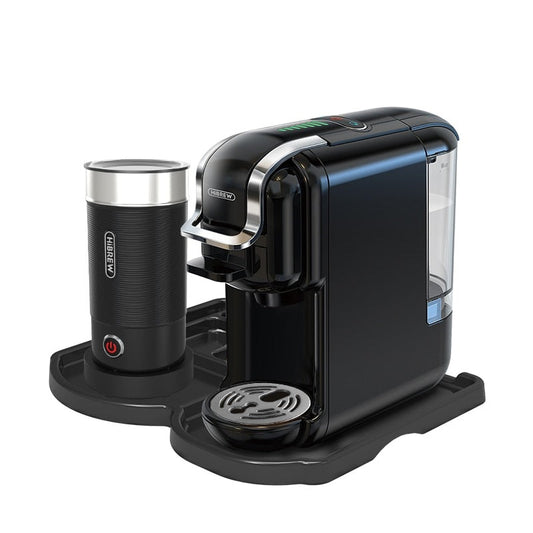 Kapsel Kaffee- & Espressomaschine *HiBREW*, Schwarz mit Tablet / Minikauf.ch