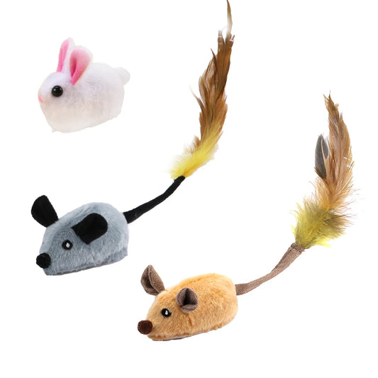 Interaktives Katzenspielzeug, bewegende Maus, Hamster & Kaninchen / Minikauf.ch