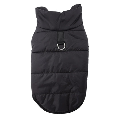Wasserdichter Hundemantel mit Fleece, Schwarz / Minikauf.ch