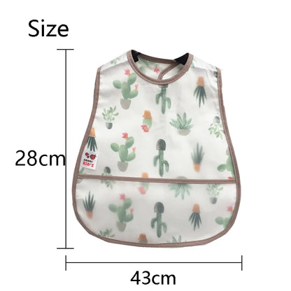 Wasserdichtes Baby-Lätzchen mit Cartoon-Muster / Minikauf.ch