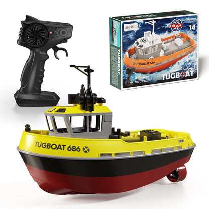 RC Schlepper 686 – Dual-Motor & 2,4-GHz-Fernbedienung, Gelb / Minikauf.ch