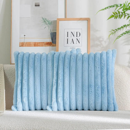 Quadratischer Kissenbezug aus Kunstfell / Minikauf.ch