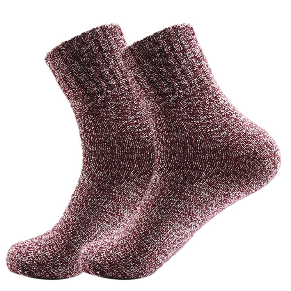 Kaschmir Wollsocken, Weinrot / Minikauf.ch