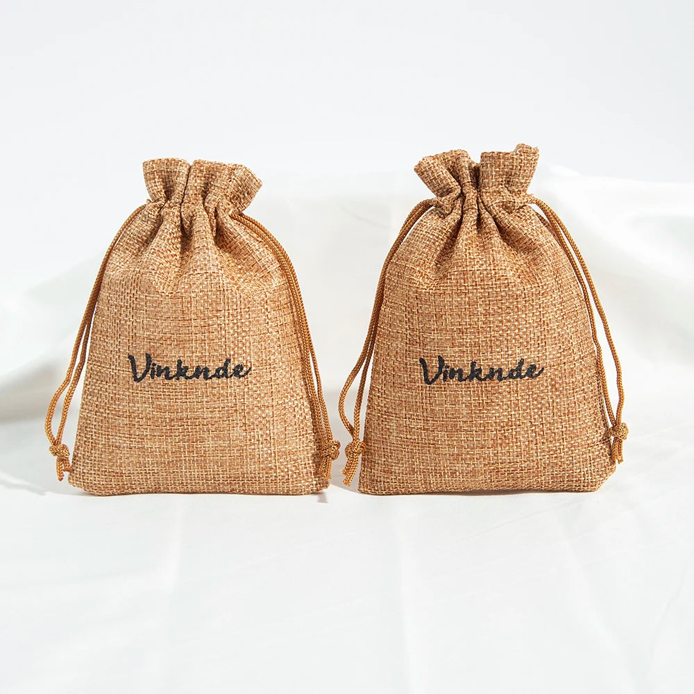 100 Stück Jute Geschenkbeutel mit Logo personalisierbar / Minikauf.ch