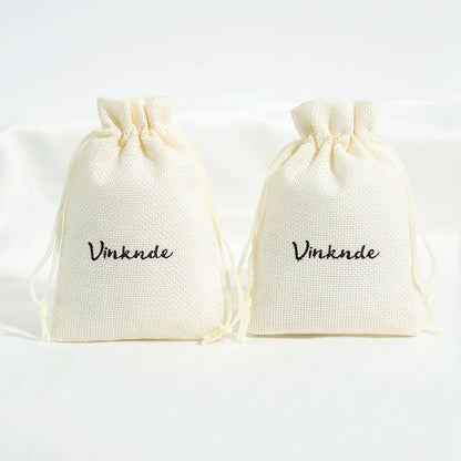 100 Stück Jute Geschenkbeutel mit Logo personalisierbar / Minikauf.ch
