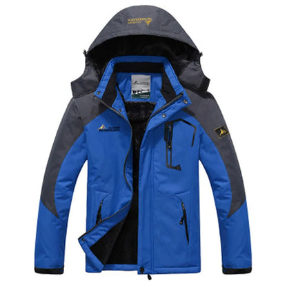Parka Winterjacke mit Kapuze, Blau / Minikauf.ch