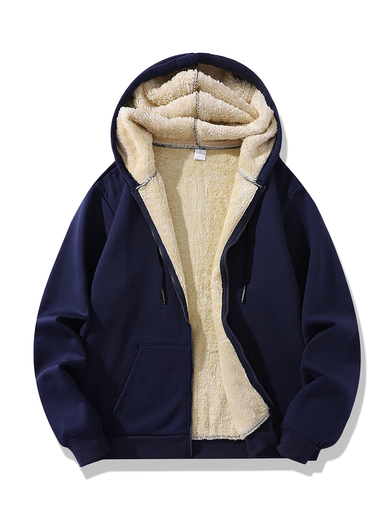 Herren Fleece Winterjacke, Kapuze & Reissverschluss / Minikauf.ch