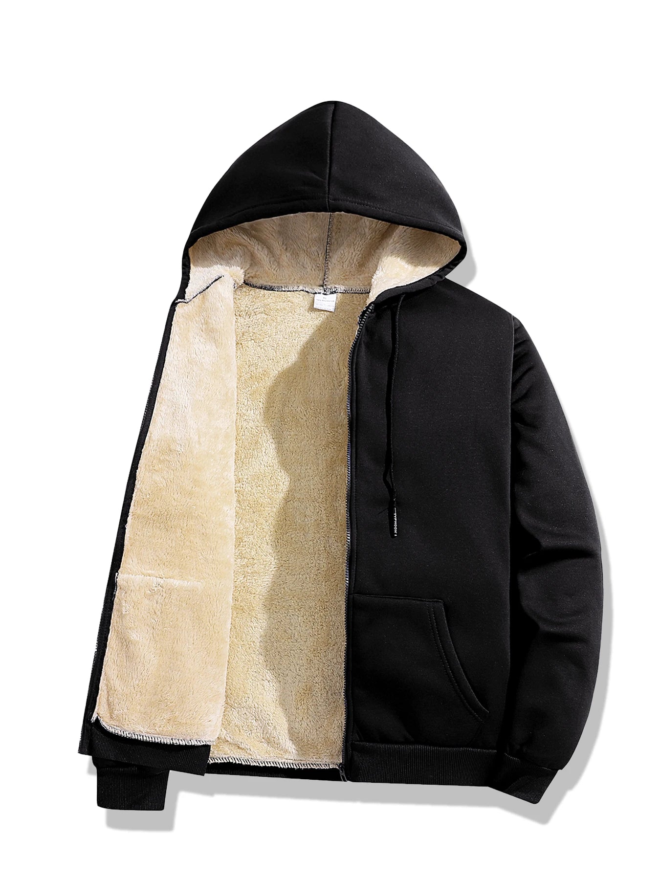 Herren Fleece Winterjacke, Kapuze & Reissverschluss / Minikauf.ch