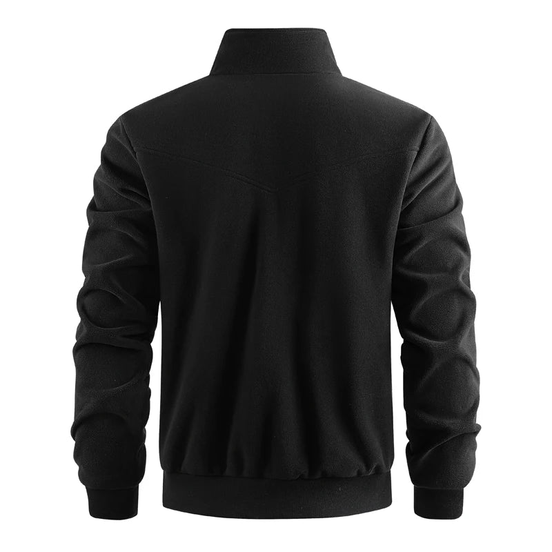 Beheizbare 8 Zonen Polar-Fleece Winterjacke, schwarz / Minikauf.ch