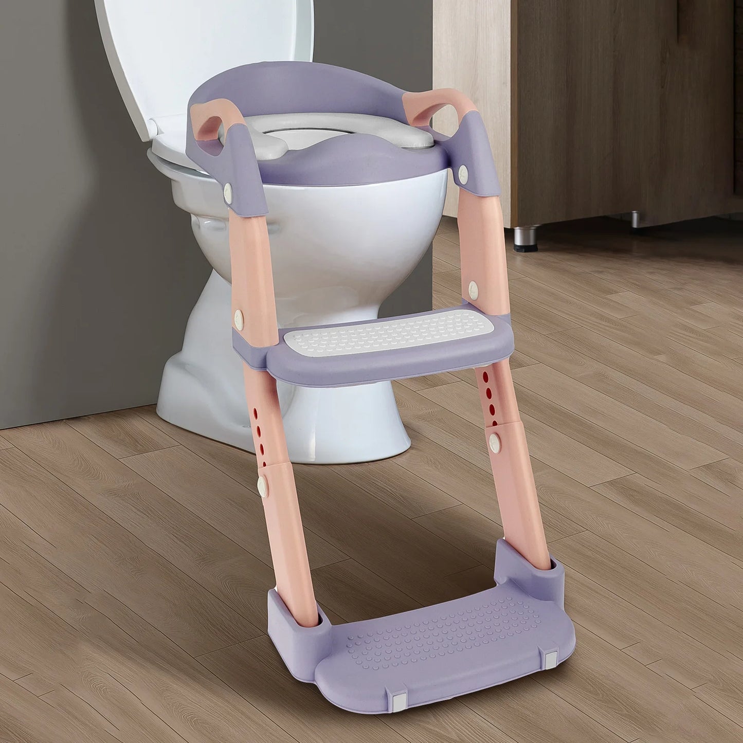 Kinder-Toilettensitz mit Treppe – Höhenverstellbar & Klappbar / Minikauf.ch