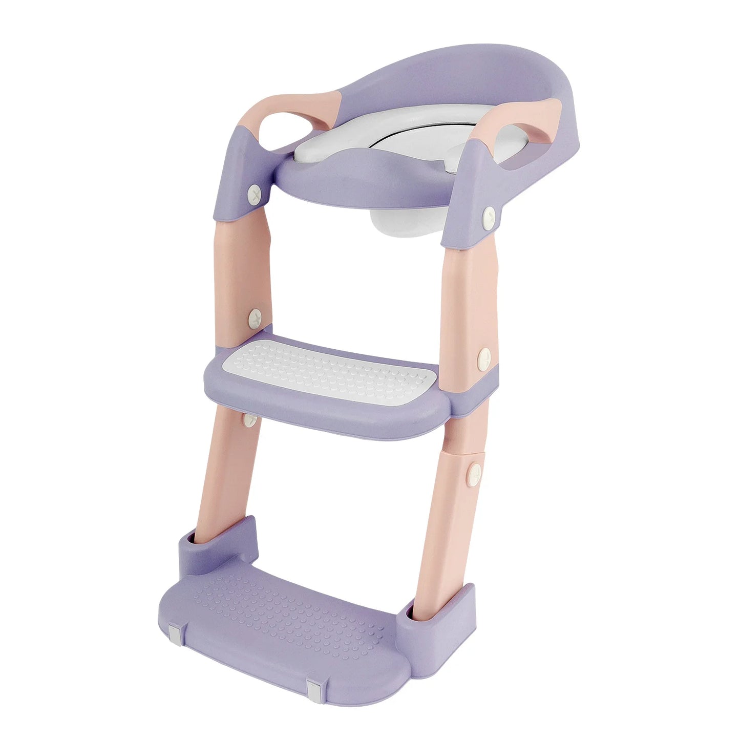 Kinder-Toilettensitz mit Treppe – Höhenverstellbar & Klappbar, Lila / Minikauf.ch